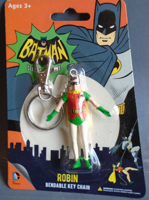 NJCROCE - ROBIN, BENDABLE KEY CHAIN , NEW CARDED