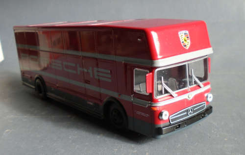 SCHUCO 1/64 SCALE - PORSCHE RACE CAR TRANSPORTER, NEW BOXED
