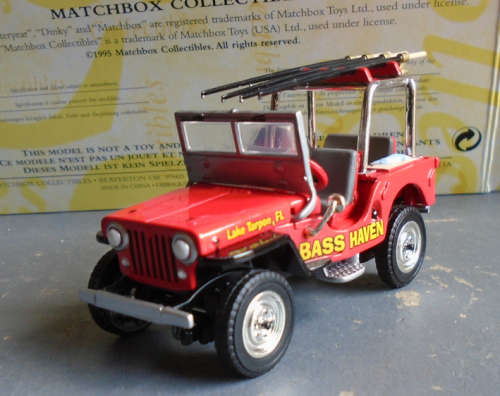MATCHBOX YYM-38053 - 1947 JEEP, BASS HAVEN - EXCELLENT BOXED