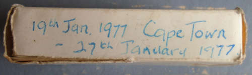 SAR BLUE TRAIN PLAYING CARDS, BOXED, ISSURED TO PASSENGERS FROM 19 JANUARY 1977 TO 27 JANUARY 1977