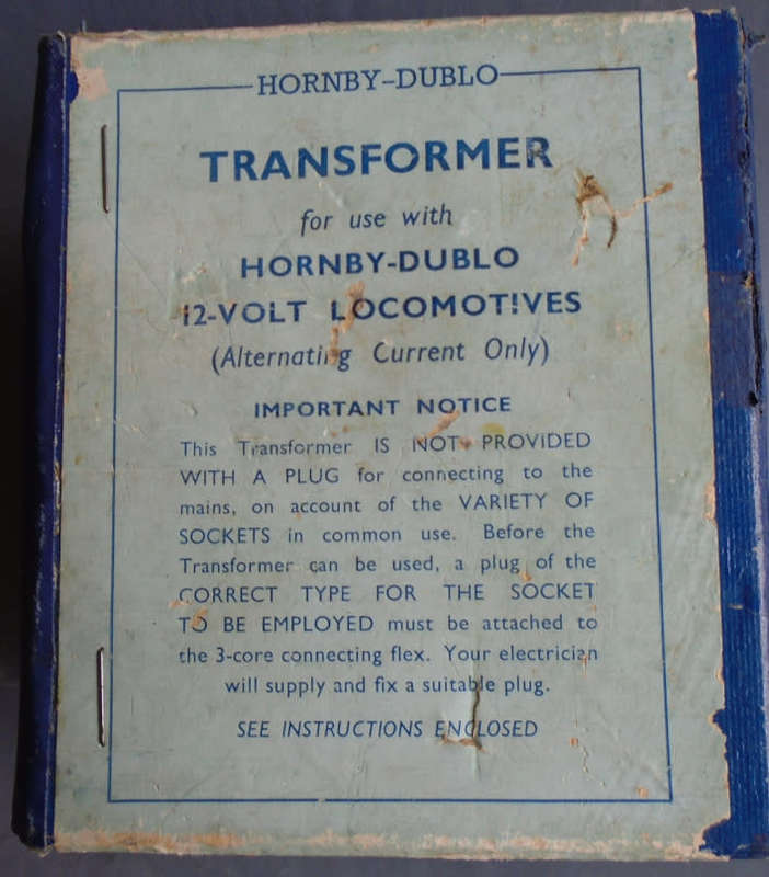 HORNBY OO SCALE -  12V TRANSFORMER, BOXED