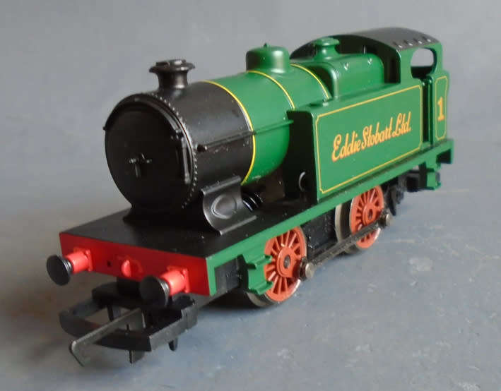 HORNBY HO SCALE - EDDIE STOBART 0-4-0 TANK STEAM LOCO, EXCELLENT CONDITION