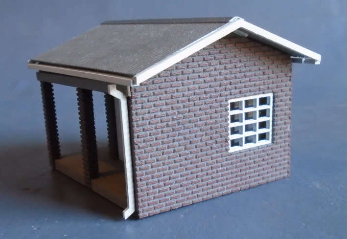 HO SCALE - SAR STATION OFFICE & TOILET, EXCELLENT DETAIL, 60 X 50MM