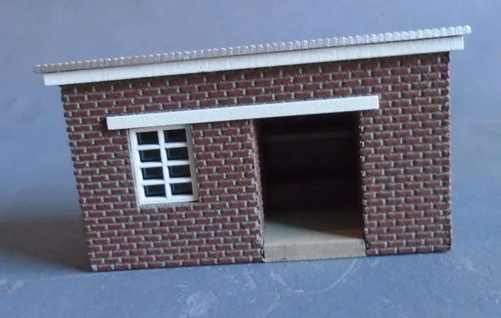 HO SCALE - SAR WATING ROOM & TOILET, EXCELLENT DETAIL, 65 X 30MM