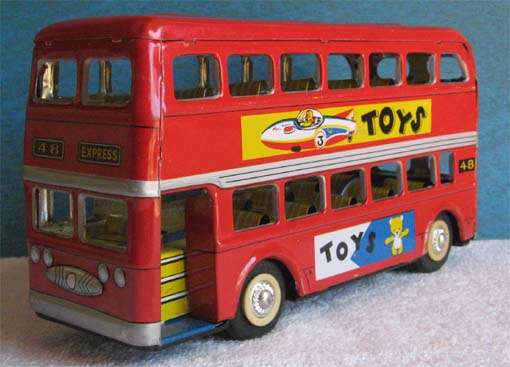DOUBLE DEKKER BUS FRICTION DRIVE, MADE IN CHINA (BOXED) - LENGHT - 210 mm.
