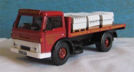 FORD D SERIES FLAT BED WITH KERB LOAD by BASE TOYS in 1/76 SCALE (NEW BOXED)