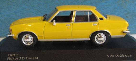 OPEL REKORD D DIESEL (CHEV. 2500,3800,4100) by WHITE BOX (IXO) in 1/43 SCALE (NEW BOXED)