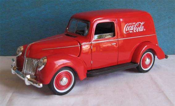 1940 FORD COCA COLA DELIVERY PANEL VAN by MOTOR CITY CLASSICS in 1/18 SALE (NEW BOXED)