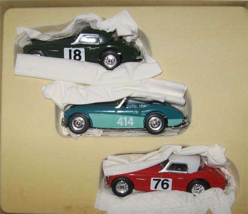THE COMPETITIONS AUSTIN HEALYS SET by CORGI in 1/43 SCALE (MIB)