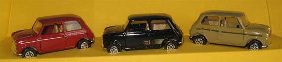 MINI RACERS SET by CORGI in 1/36 SCALE (MIB)