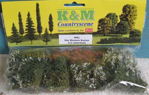 K & M COUNTRYSCENE - MAY BLOSSOM BUSHES (12 ASSORTED)