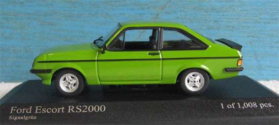 1975 FORD ESCORT MkII RS2000 by MINICHAMPS in 1/43 SCALE (NEW BOXED)