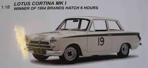 1964 FORD LOTUS CORTINA Mk1 by AUTOART in 1/18 SCALE (NEW BOXED)