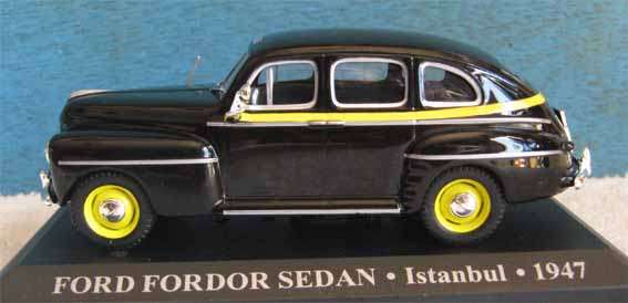 1947 FORD FORDSON SEDAN TAXI - ISTANBUL in 1/43 SCALE (NEW CARDED)