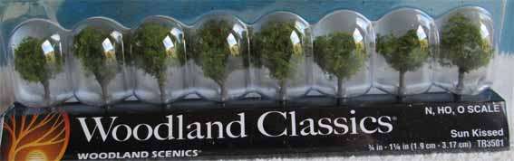 SUN KISSED TREES 3/4"-11/4" by WOODLAND CLASSICS (ALL SCALES)