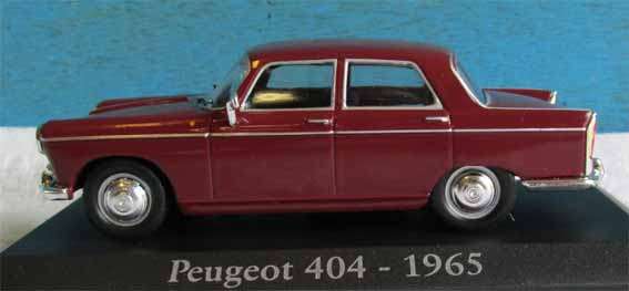 1965 PEUGEOT 404 by RBA (IXO MOULD) in 1/43 SCALE (NEW BOXED)