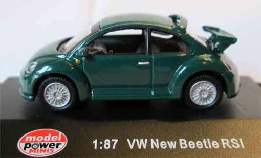 VOLKSWAGEN BEETLE RSi by MODEL POWER in 1/87 HO SCALE (NEW BOXED)