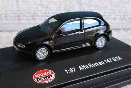 ALFA ROMEO 147 GTA by MODEL POWER in 1/87 RAILWAY SCALE (NEW BOXED)
