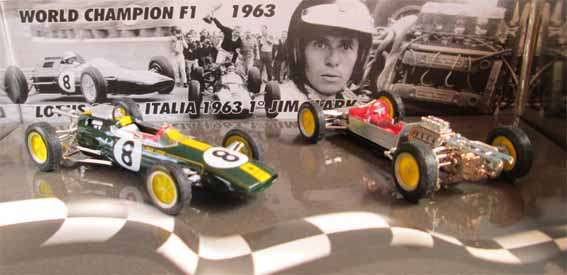 LOTUS 25 WITH DISPLAY CHASSIS, 1964 GP ITALIA by BRUMM in 1/43 SCALE (NEW BOXED)