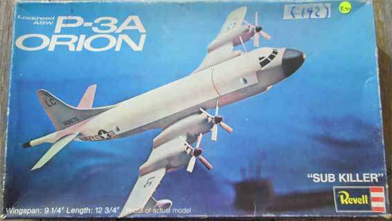 LOCKHEED P-3A ORION "SUB KILLER" PLASTIC KIT by REVELL