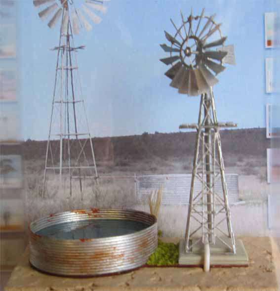 MSP - RSA WINDPUMP & DAM in N SCALE 55mm (MADE IN RSA)