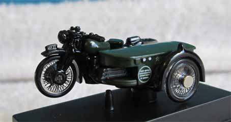 BSA MOTORCYCLE WITH SIDECAR PO PHONES by OXFORD in 1/76 SCALE (NEW BOXED)