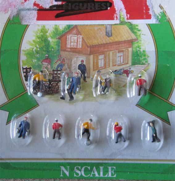 WORK PEOPLE by MODEL POWER in "N" SCALE (NEW CARDED)