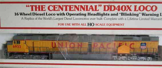 BACHMANN DIESEL LOCO "CENTENNIAL DD40", BLINKING LIGHT - UP in HO BOXED.