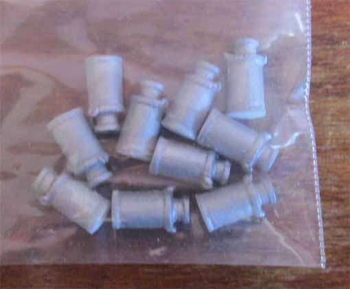 10 X SA MILK CANS in HO SCALE