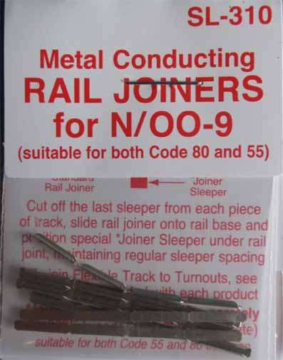 PECO - N SCALE CODE 80 & 55 RAIL JOINERS (NEW IN PKT)
