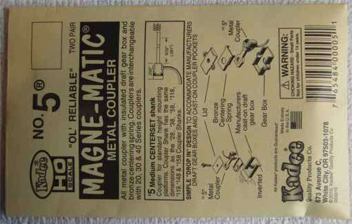 KADEE # 5 METAL COUPLER (NEW PKT)