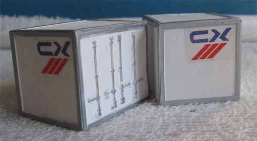 2 X SAR CX CONTAINERS in HO SCALE (NEW)