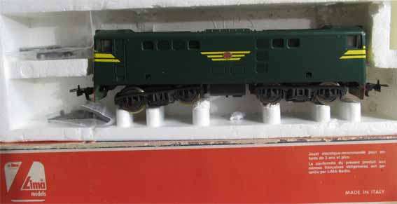 LIMA HO SCALE - SAR E5 ELECTRIC LOCO "GREEN MAMBA" (BOXED) - BOX HAS WEAR