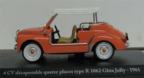 1961 RENAULT 4CV GHIA JOLLY in 1/43 SCALE (NEW BUBBLE BOXED)