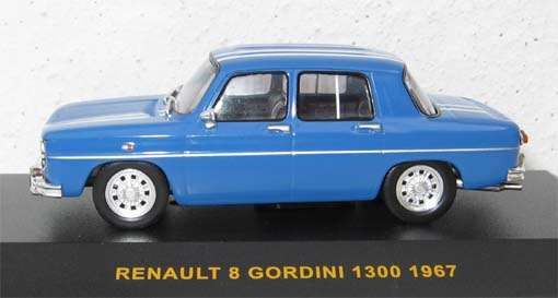 1967 RENAULT 8 GORDINI 1300 by IXO in 1/43 SCALE (MIB)