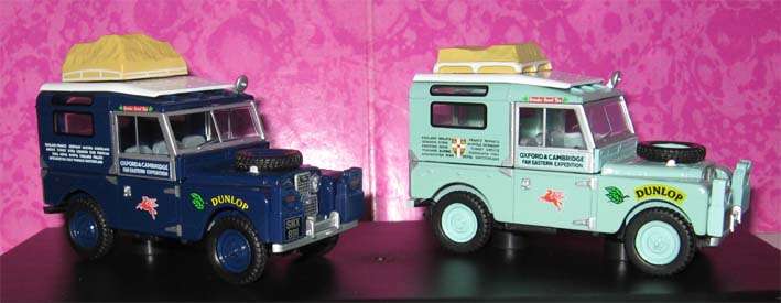 LAND ROVER 88" FIRST OVERLAND SET by OXFORD in 1/43 SCALE (NEW BOXED)