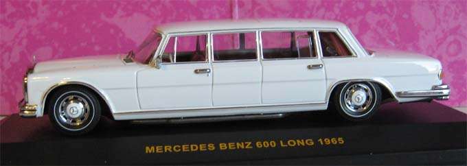 1965 MERCEDES BENZ 600 LONG by IXO in 1/43 SCALE (NEW BOXED)