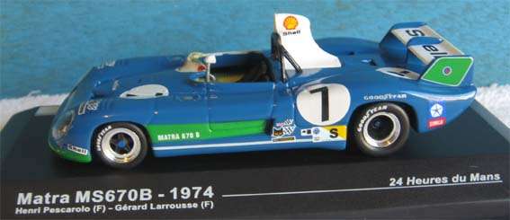 1974 MATRA MS670B LE MANS in 1/43 SCALE (NEW BOXED)