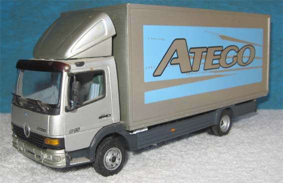 MERCEDES BENZ ATEGO BOX TRUCK by MINICHAMPS in 1/43 SCALE