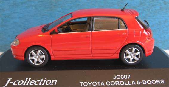 TOYOTA COROLLA 5-DOOR by J COLLECTION in 1/43 SCALE (MIB)