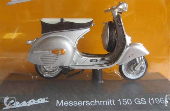 1961 VESPA MESSERSCHMITT 150 GS in 1/18 SCALE (NEW CARDED)