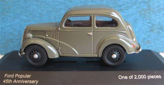 FORD POPULAR 45th ANNIVERSARY 1 of 2000 by VANGUARDS in 1/43 SCALE (NEW BOXED)