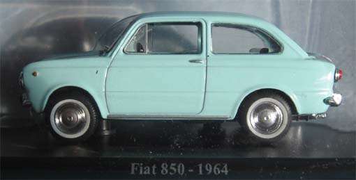 1964 FIAT 850 by HATCHETT in 1/43 SCALE (NEW CARDED)