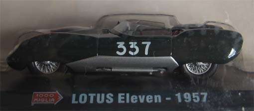 1957 LOTUS ELEVEN by HATCHETT in 1/43 SCALE (NEW CARDED)
