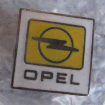 METAL OPEL PIN BADGE - 12 X 12 mm.