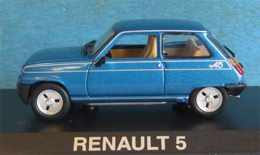 RENAULT 5 ALPINE by NOREV in 1/43 SCALE (NIB)