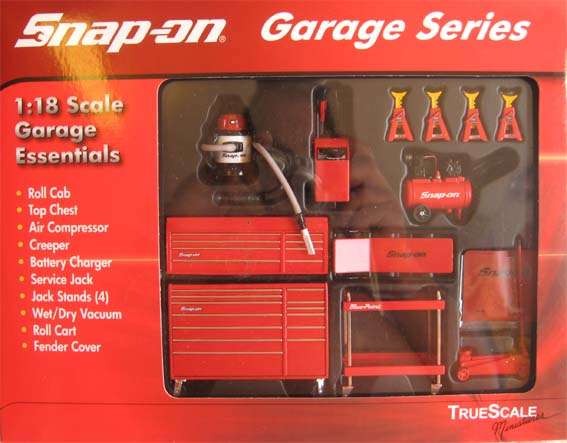 SNAP ON GARAGE ESSENTIALS by TRUE SCALE in 1/18 SCALE (NIB)