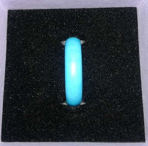 Solid Turpquoise Gemstone Ring