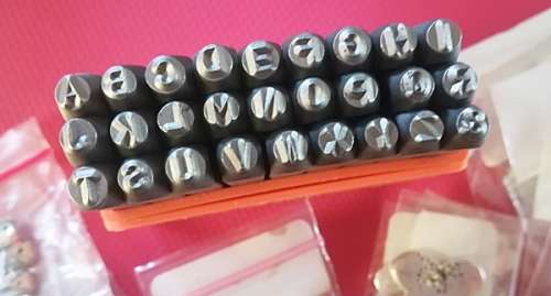 Complete Metal Stamping Kit with 2 Letter Sets and lots of Accessories
