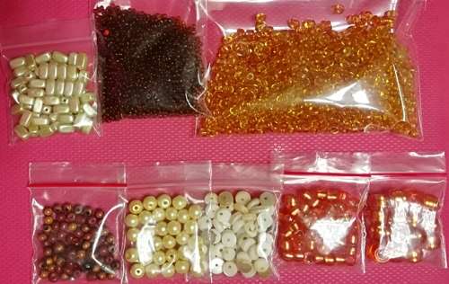 Mixture of Brown/Beige Beads